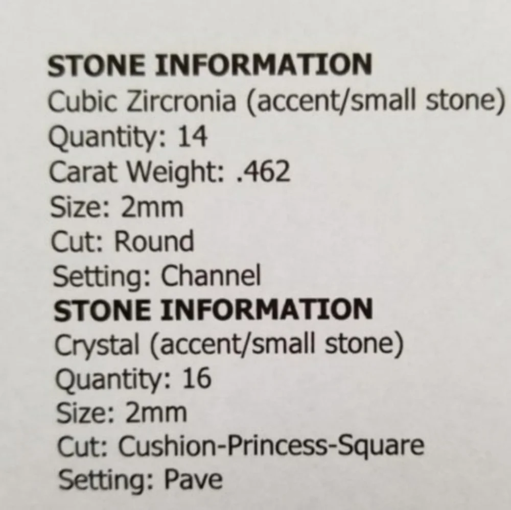 ❤️ 14k GOLD PLATED CZ RING SIZE 8 - Picture 12 of 12